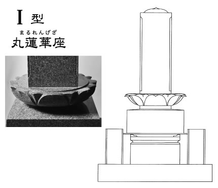 宝珠塔の型 Ⅰ型 丸蓮華座