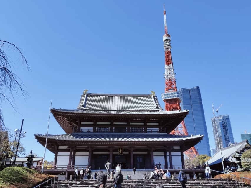 増上寺(鳴本石材(株)大人の修学旅行)